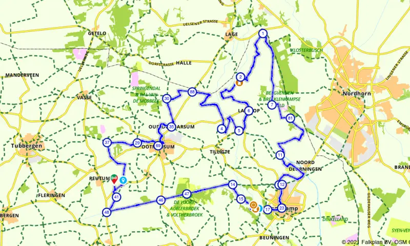 Route in Overijssel