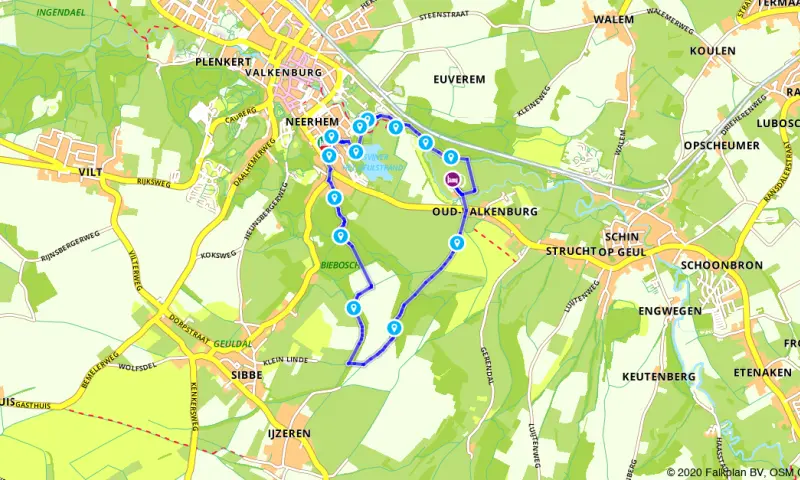 Route in Limburg