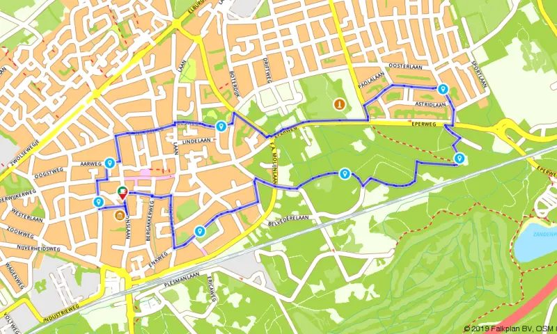 Route in Gelderland