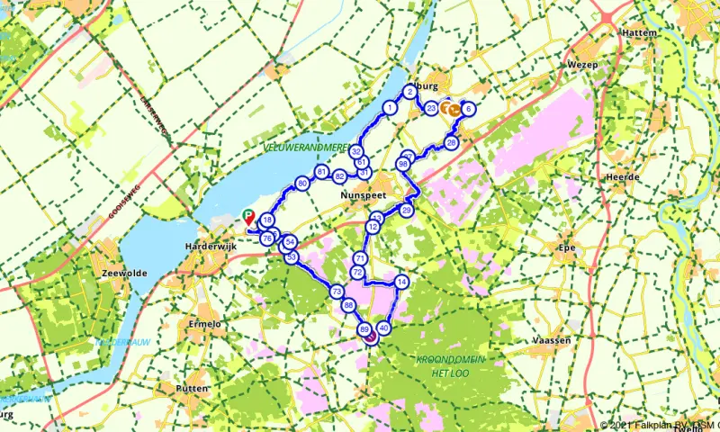 Route in Gelderland