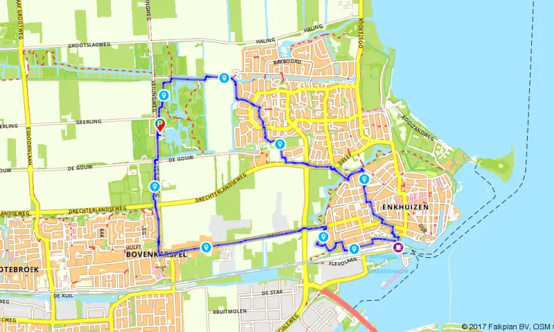 Route in Noord-Holland