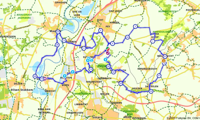 Route in Limburg
