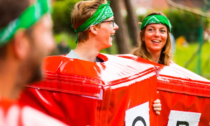 Gezellig met collega's