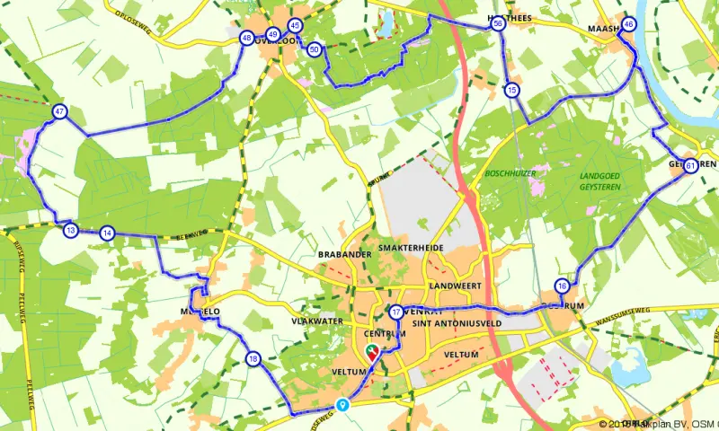 Route in Limburg