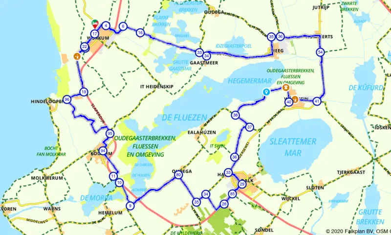 Route in Friesland