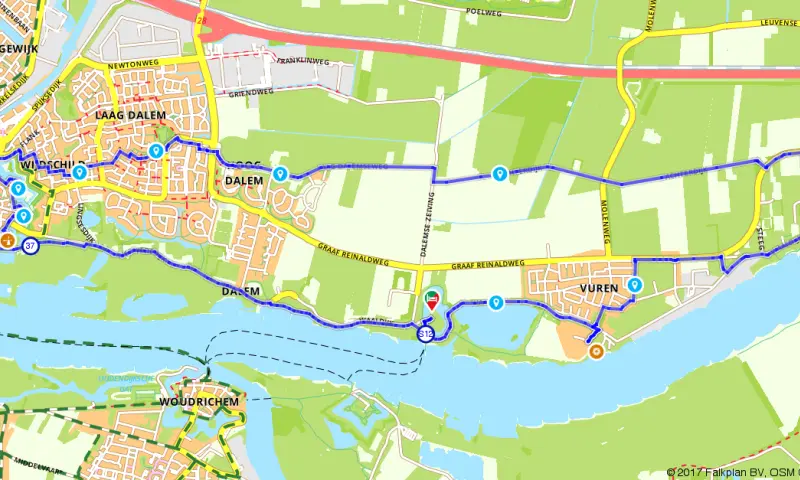 Route in Gelderland