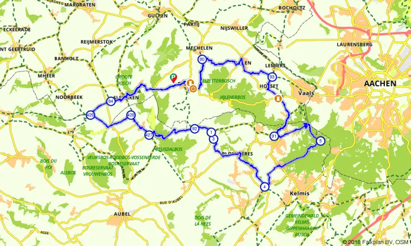 Route in Limburg