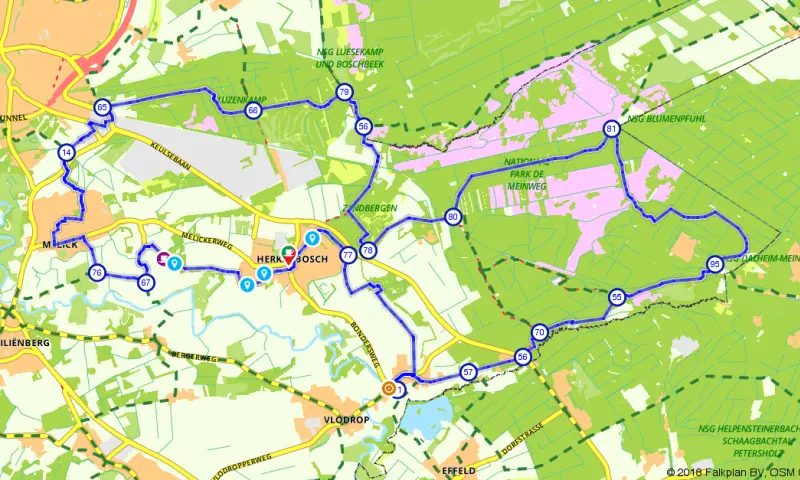 Route in Limburg