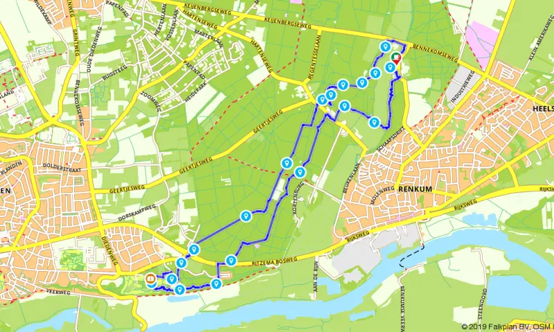 Route in Gelderland