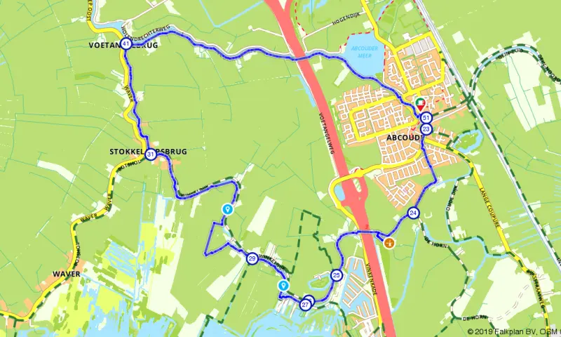 Route in Utrecht