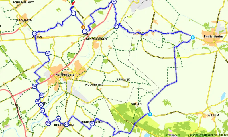 Route in Overijssel