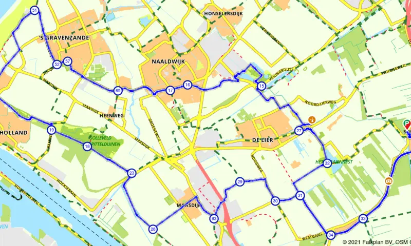 Route Zuid-Holland