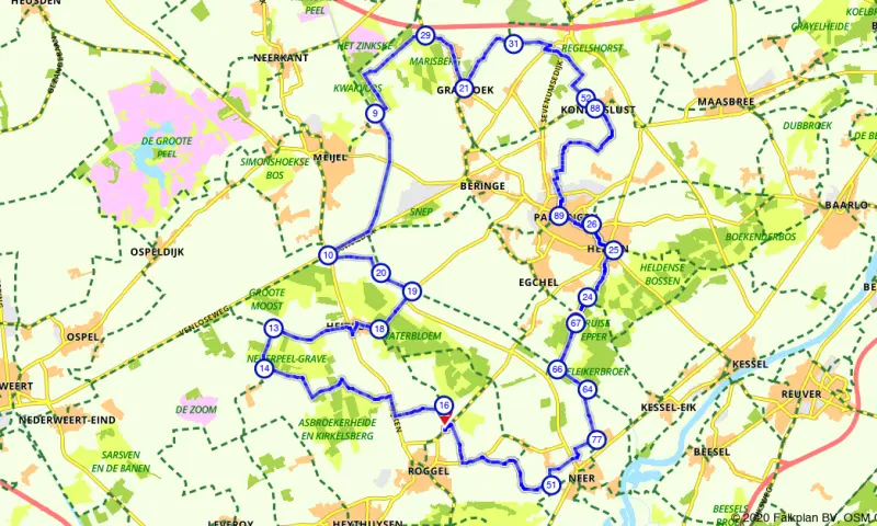 Route in Limburg