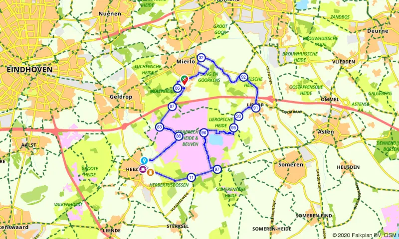 Fietsen over de Strabrechtse Heide