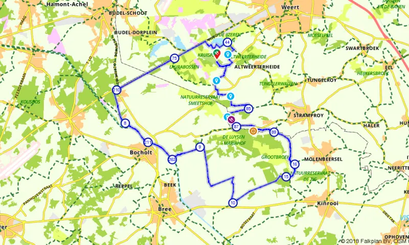 Route in Limburg