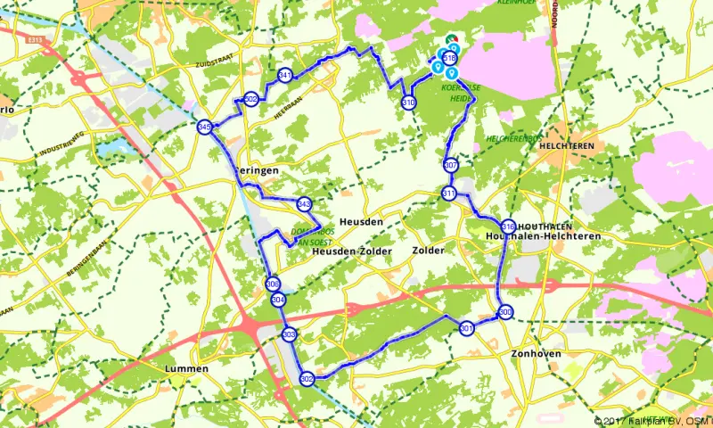 Route in Limburg