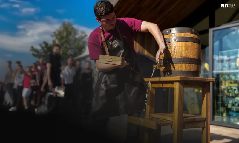 Lentebok biervat aanslaan