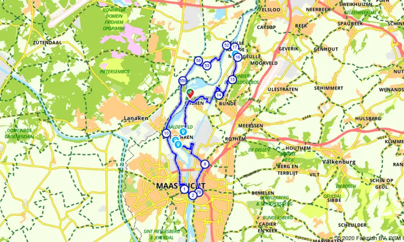 Route in Limburg