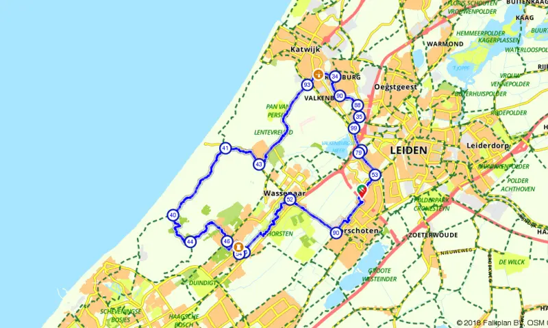 Route Zuid-Holland