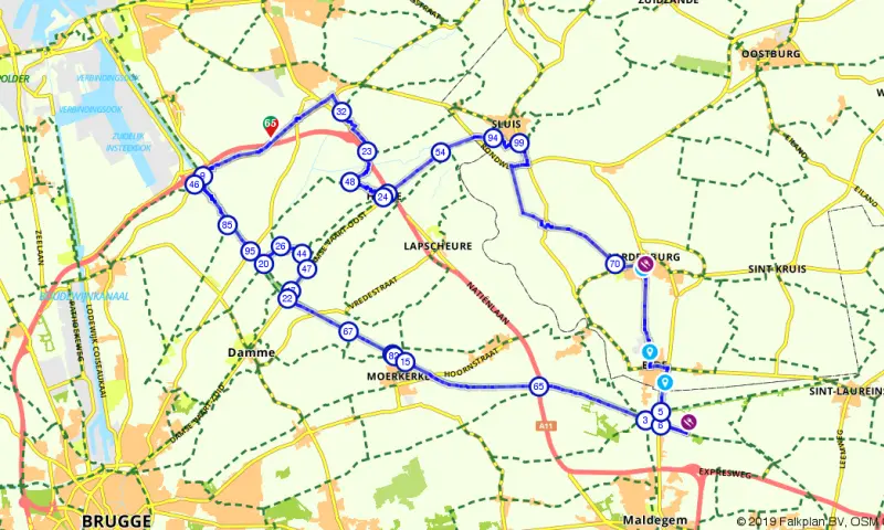 Route in het buitenland