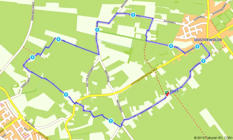 Route in Gelderland