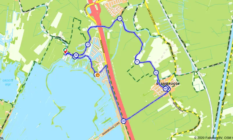 Route in Utrecht