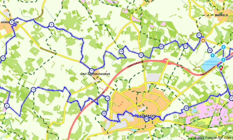Route in Overijssel