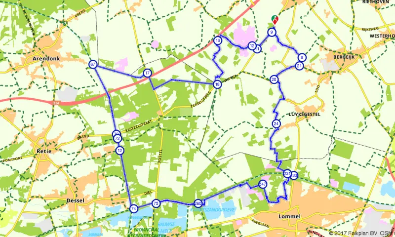 Route Noord-Brabant