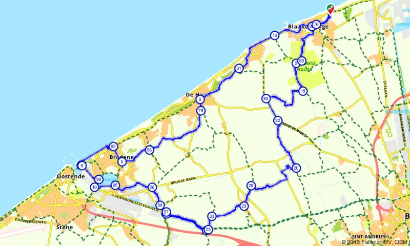 Route in het buitenland