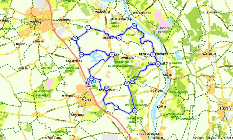 Route in Limburg