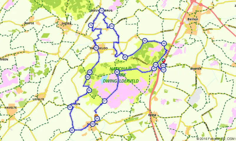 Route in Drenthe