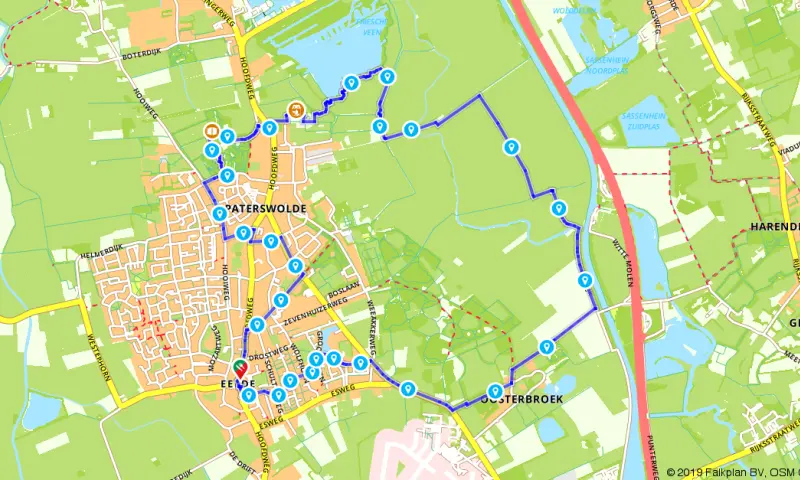 Route in Drenthe