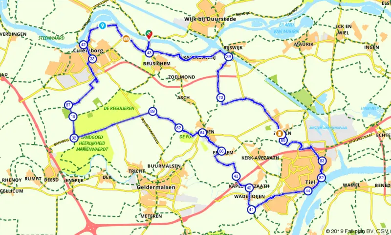 Route in Gelderland