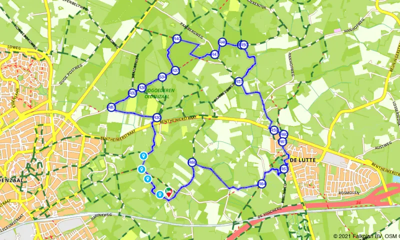 Route in Overijssel