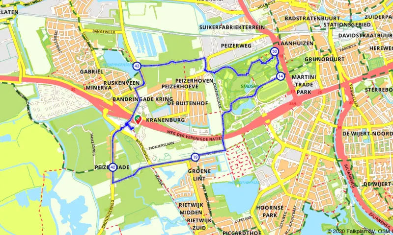 Route in Drenthe