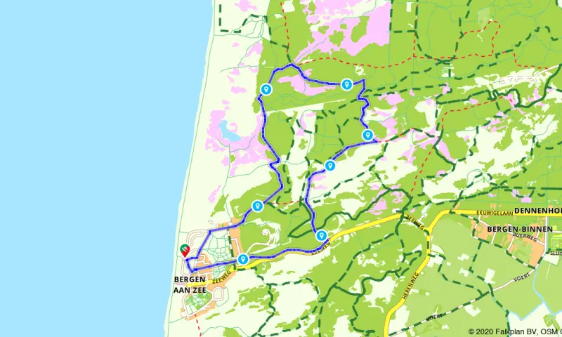 Route in Noord-Holland