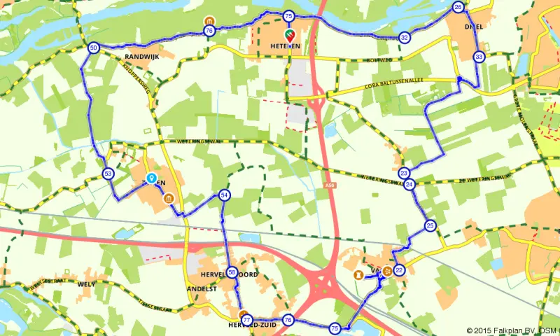 Route in Gelderland