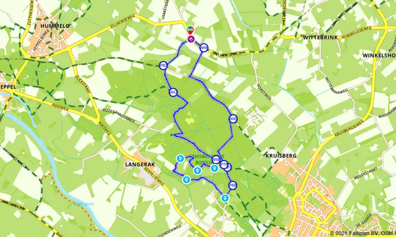 Route in Gelderland