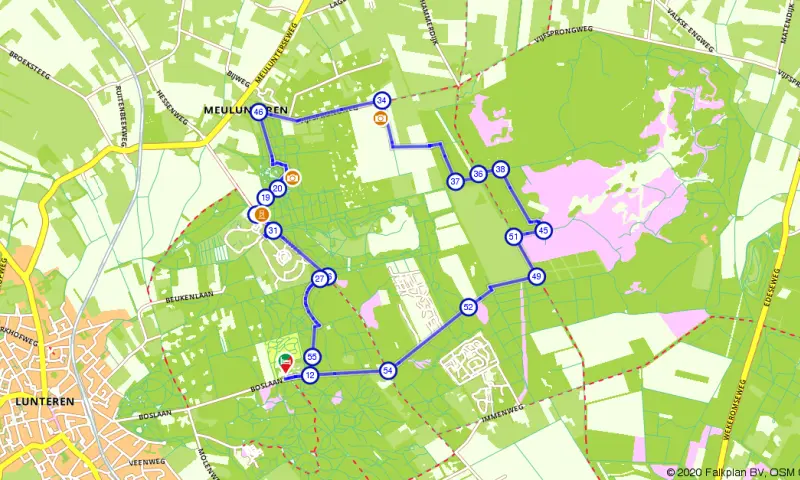 Route in Gelderland