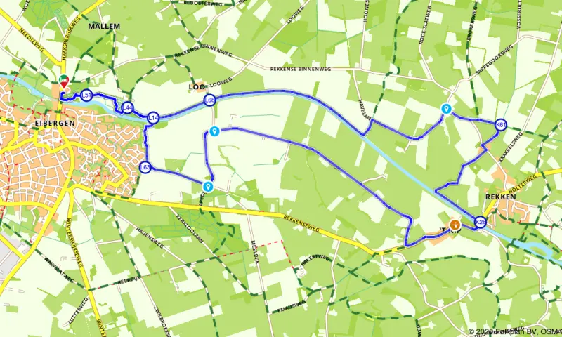 Route in Gelderland