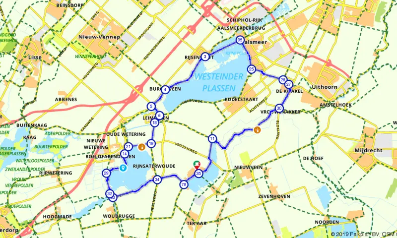 Route Zuid-Holland