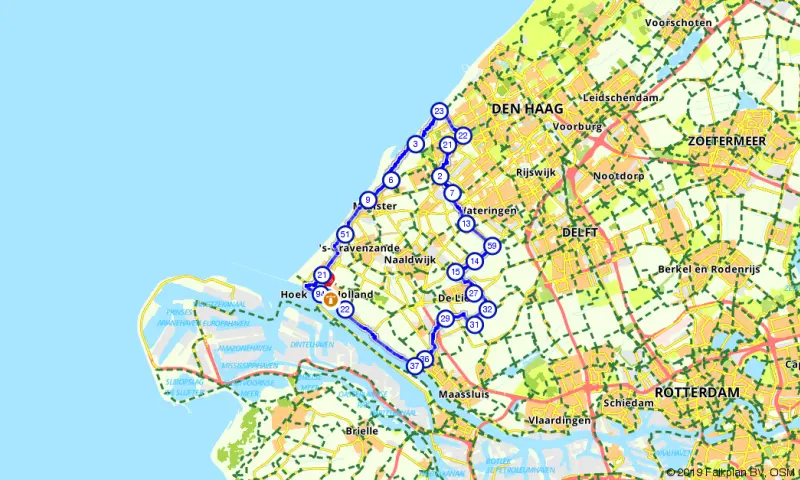 Route Zuid-Holland