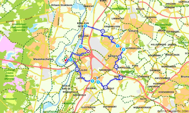 Route in Limburg