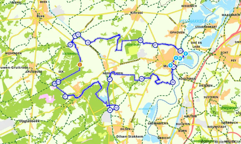 Route in Limburg
