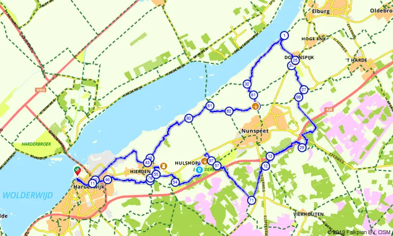 Route in Gelderland