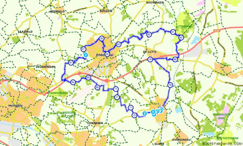 Route in Overijssel