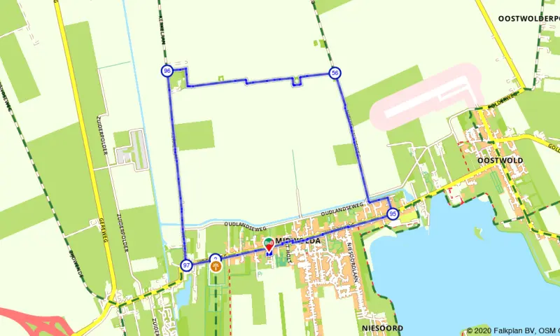 Route Groningen