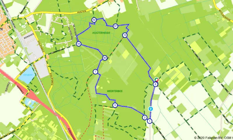 Route in Limburg
