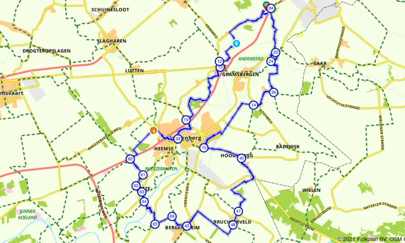 Route in Overijssel