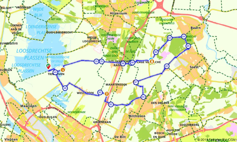 Route in Utrecht